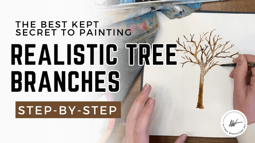 The Secret Behind Painting Watercolor Tree Branches - alyssawhetstoneart