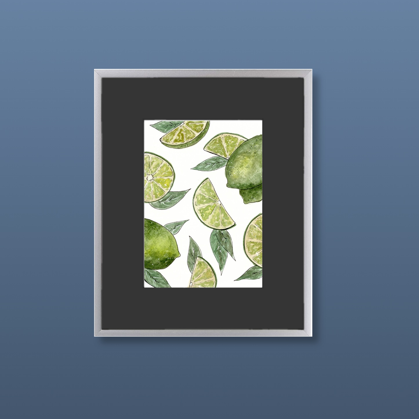 Limes - Framed Original Watercolor Painting