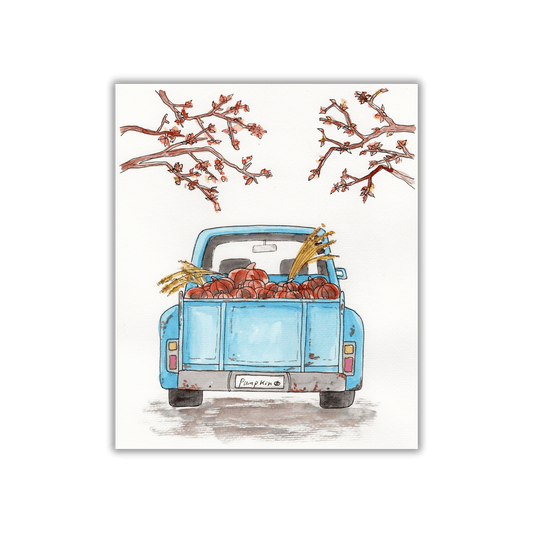 Pumpkin Truck Paint Me Page - alyssawhetstoneart