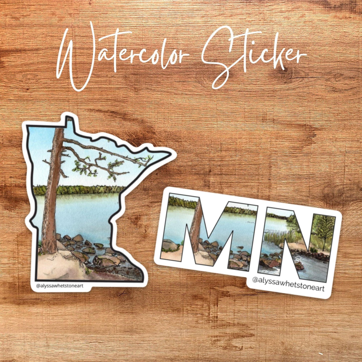 Itasca State Park - Up North Minnesota - Vinyl Decal Sticker - alyssawhetstoneart
