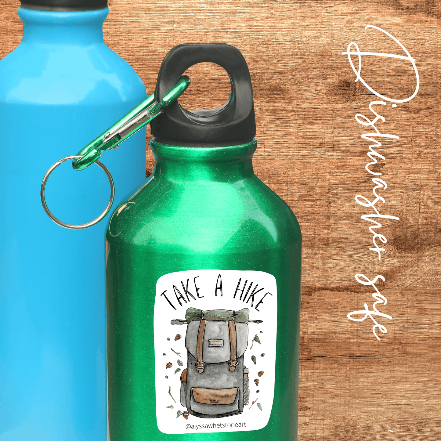 Take a Hike - Explore and Adventure Backpack - Vinyl Decal Sticker - alyssawhetstoneart