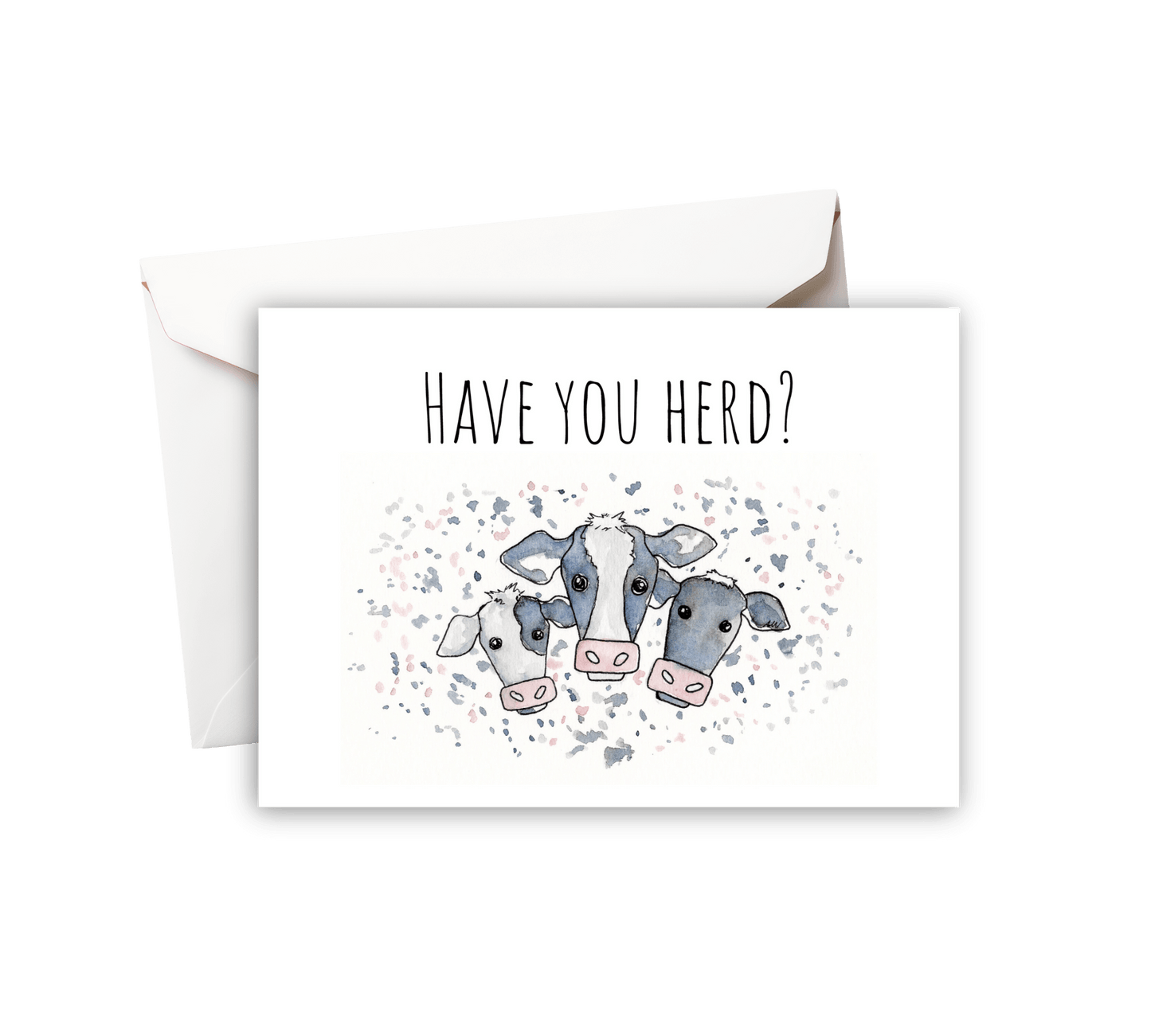 Have you Herd Watercolor Greeting Card