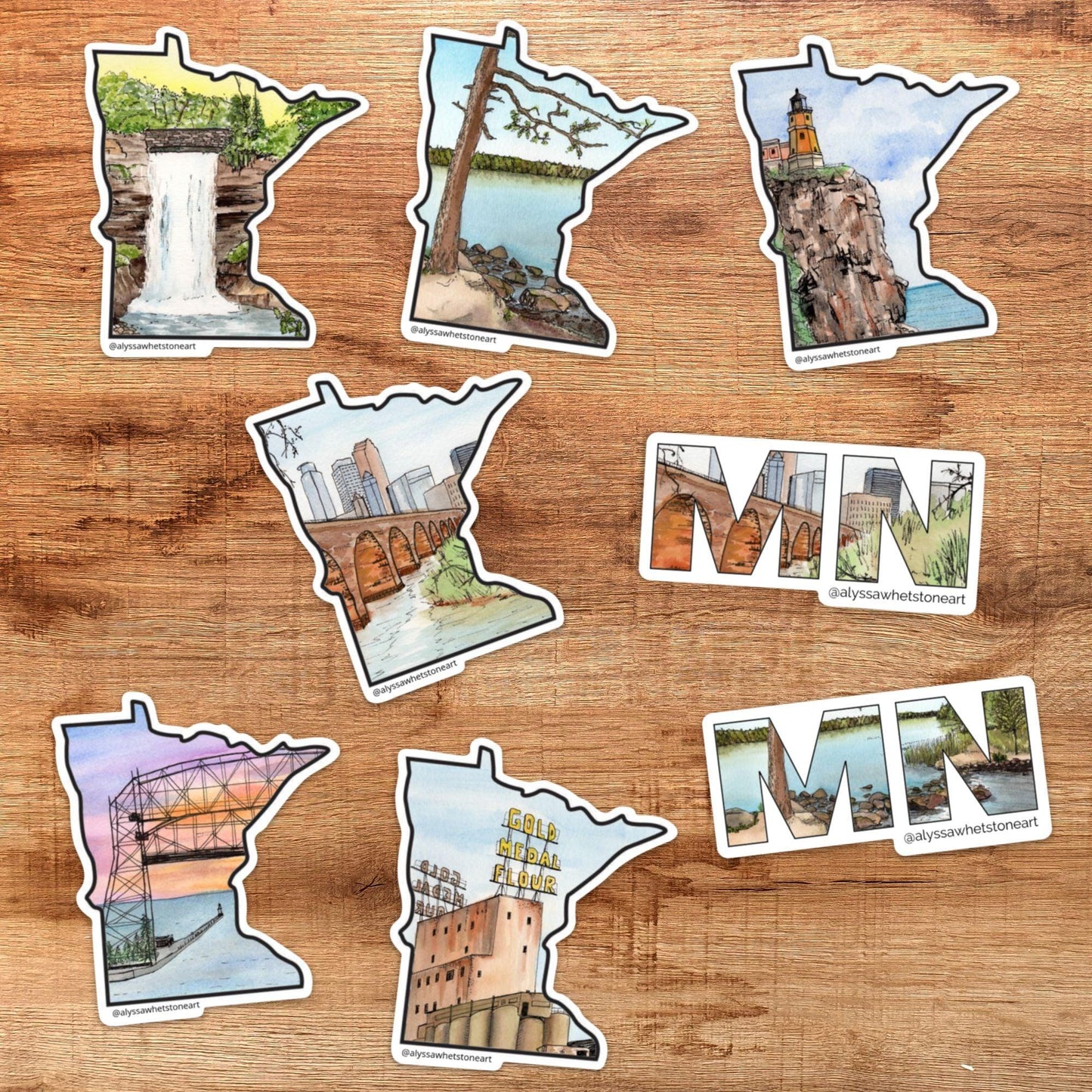 Stone Arch Bridge Minneapolis - Minnesota Outline - Vinyl Decal Sticker