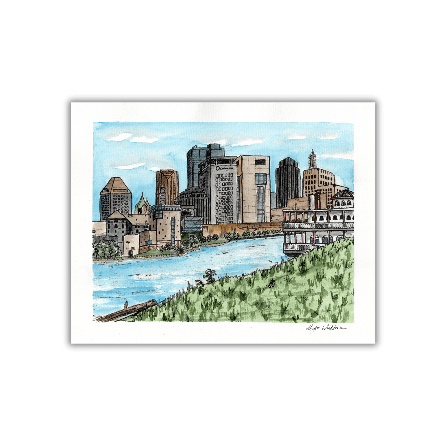St Paul Skyline Paint Me Page