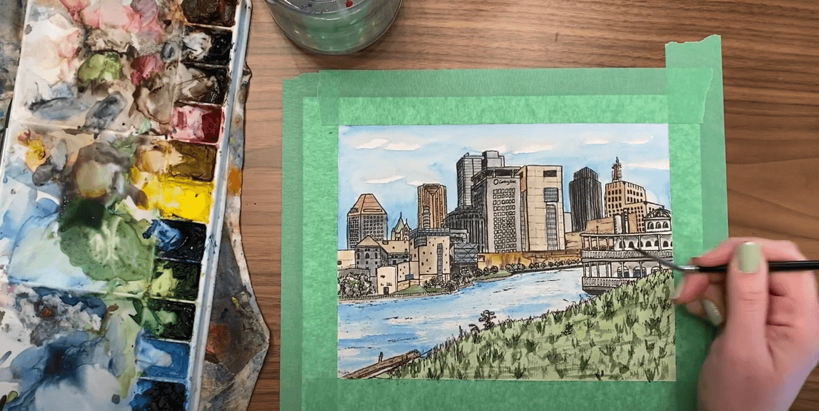 St Paul Skyline Paint Me Page