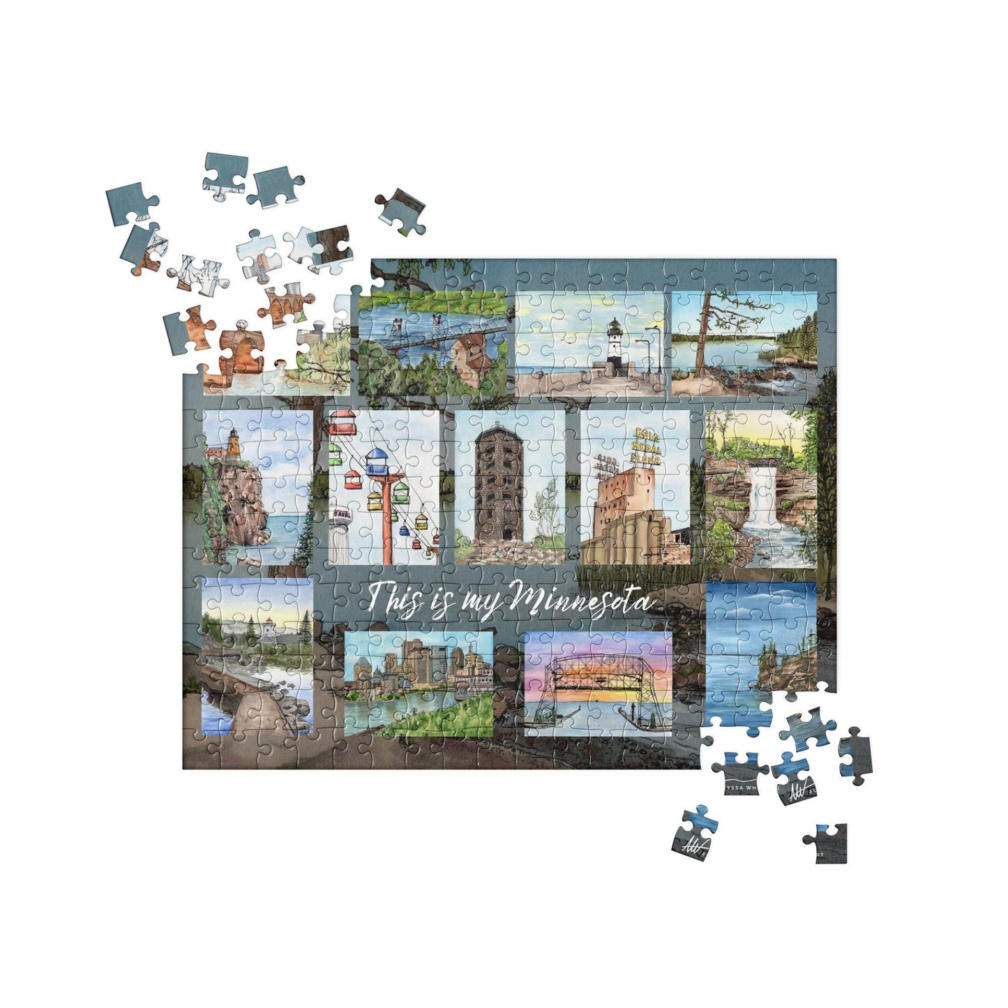 Iconic Minnesota Puzzle - alyssawhetstoneart