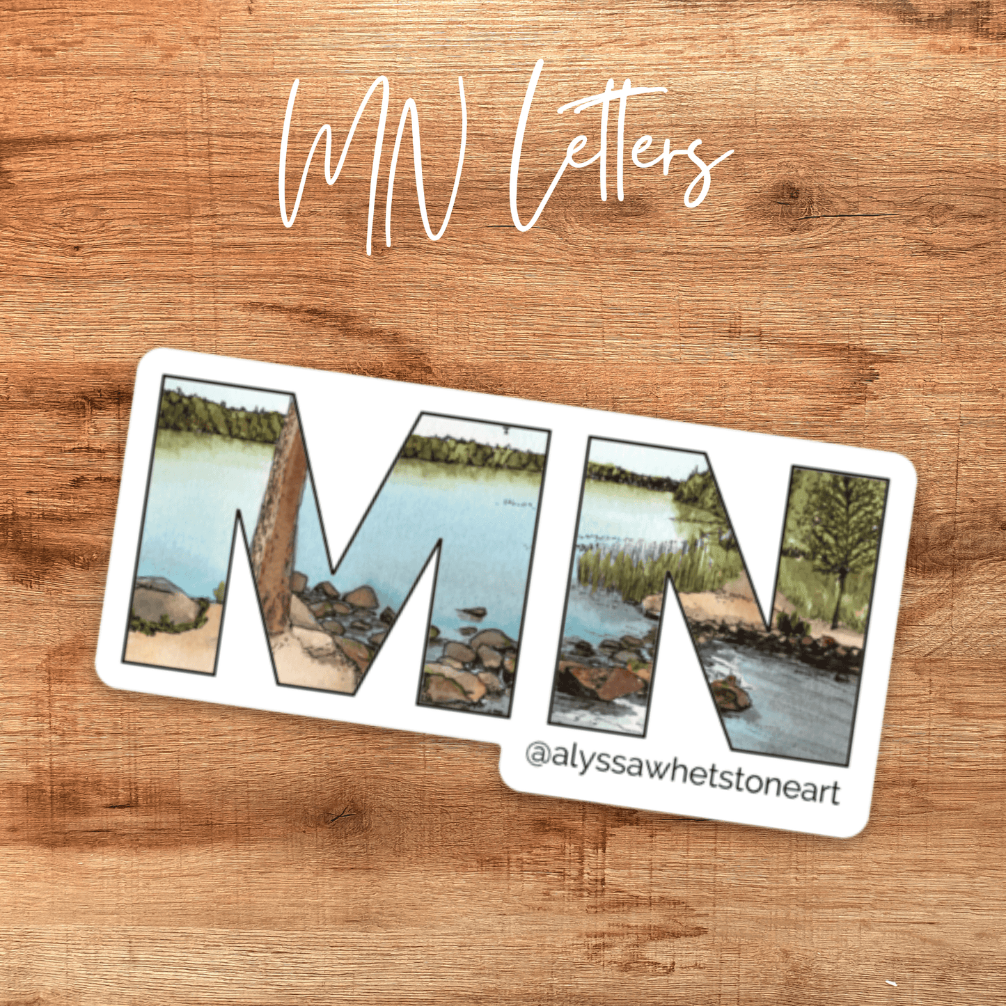 Itasca State Park - Up North Minnesota - Vinyl Decal Sticker - alyssawhetstoneart