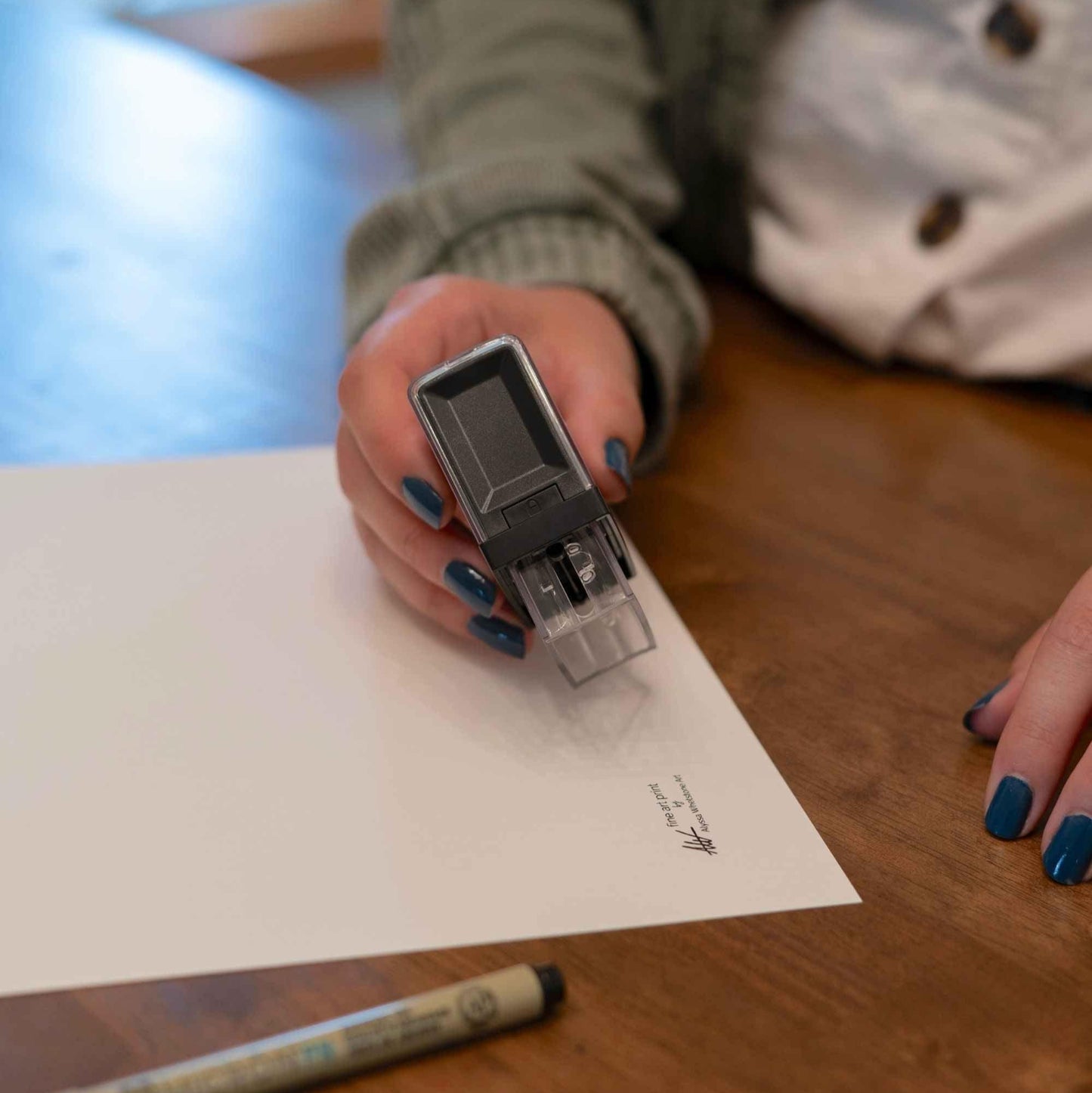 Peaches - Pen and Watercolor Archival Art Print - alyssawhetstoneart