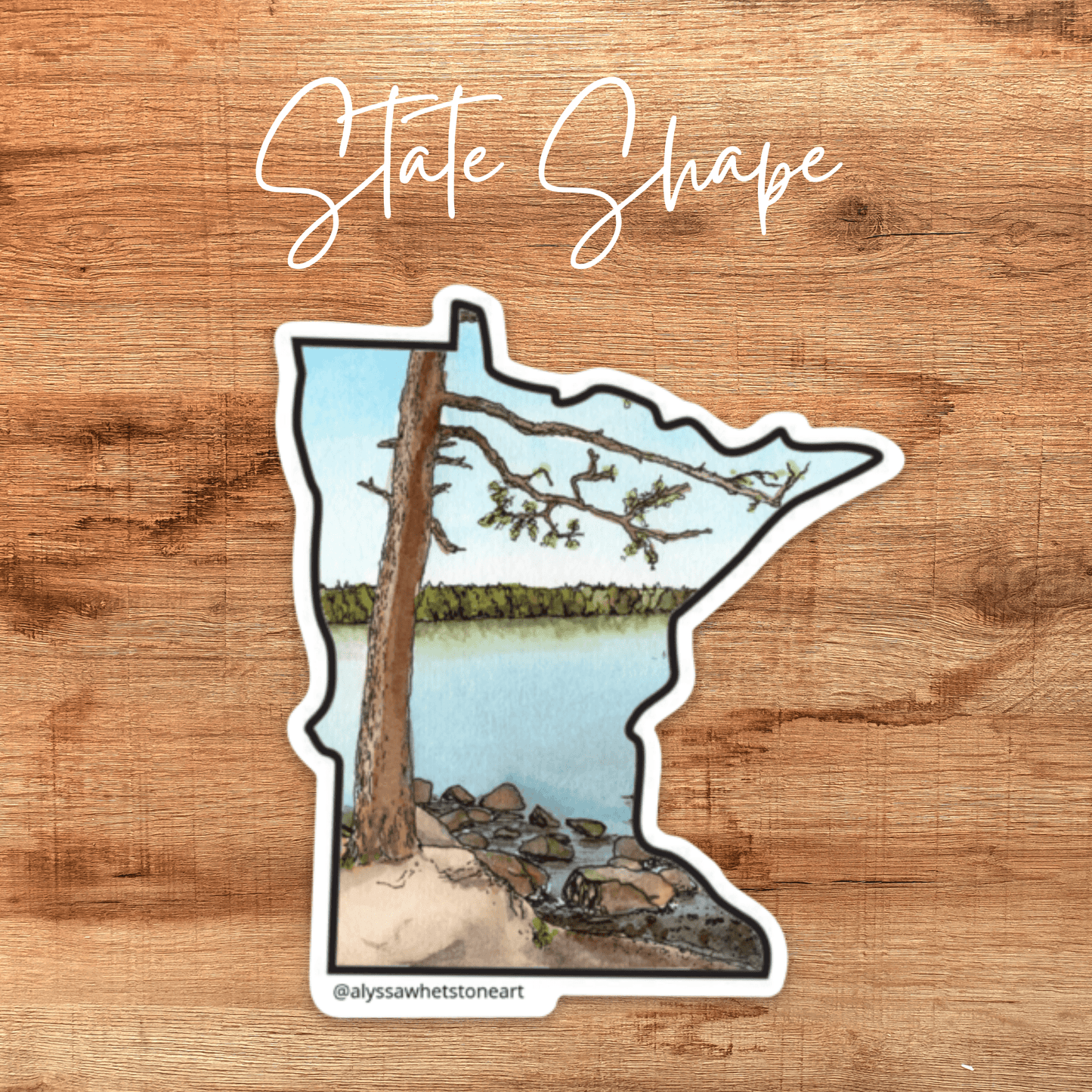 Itasca State Park - Up North Minnesota - Vinyl Decal Sticker - alyssawhetstoneart