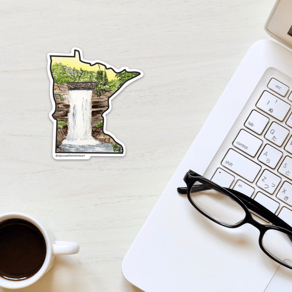 Minnehaha Falls - Minneapolis Minnesota - Vinyl Decal Sticker