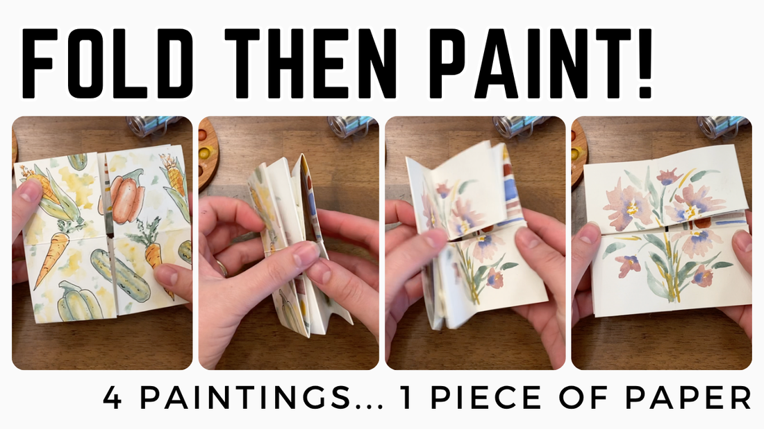 How to Fold and Unfold Your Watercolor Painting: Step-by-Step for Beginners