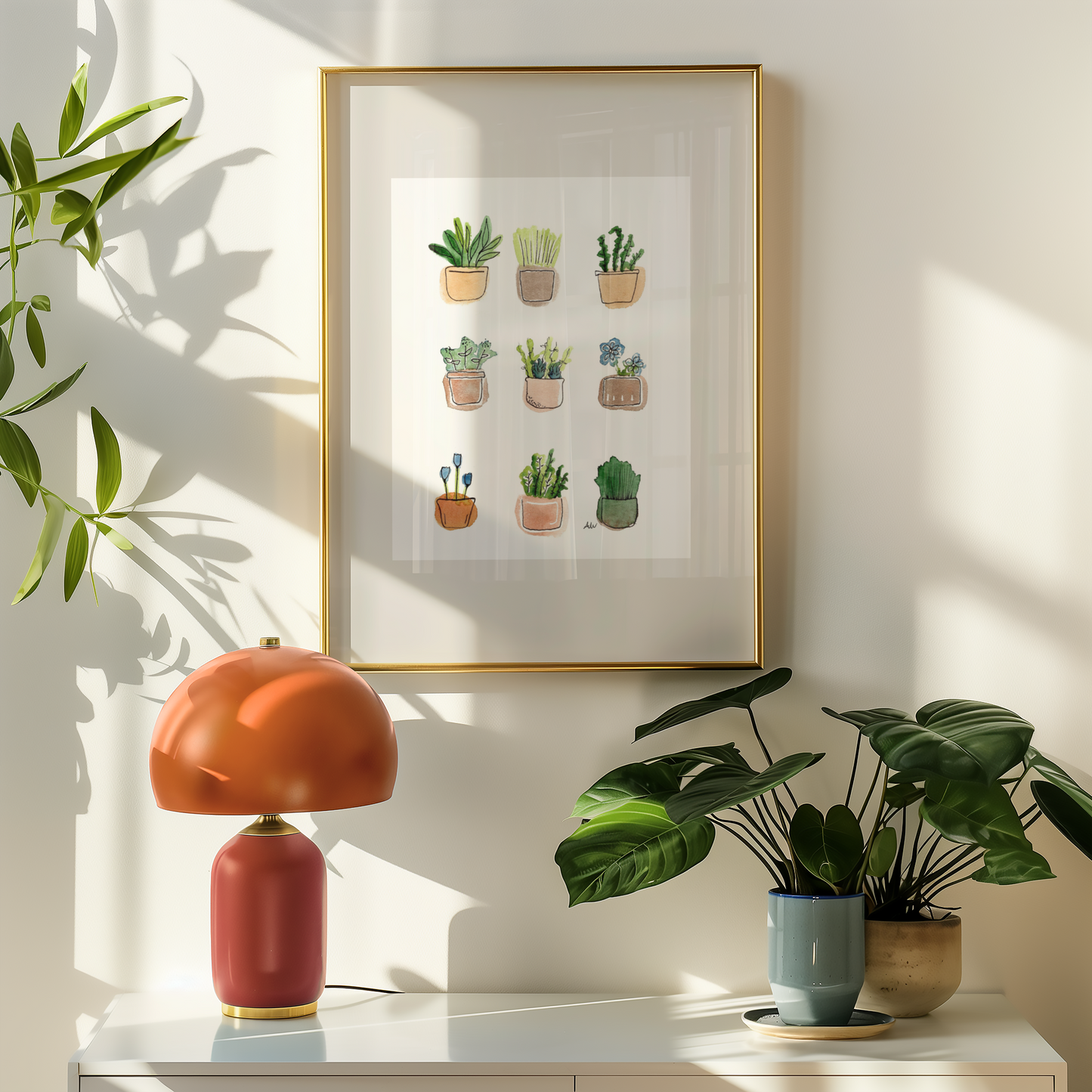 Nine Plants Fine Art Print
