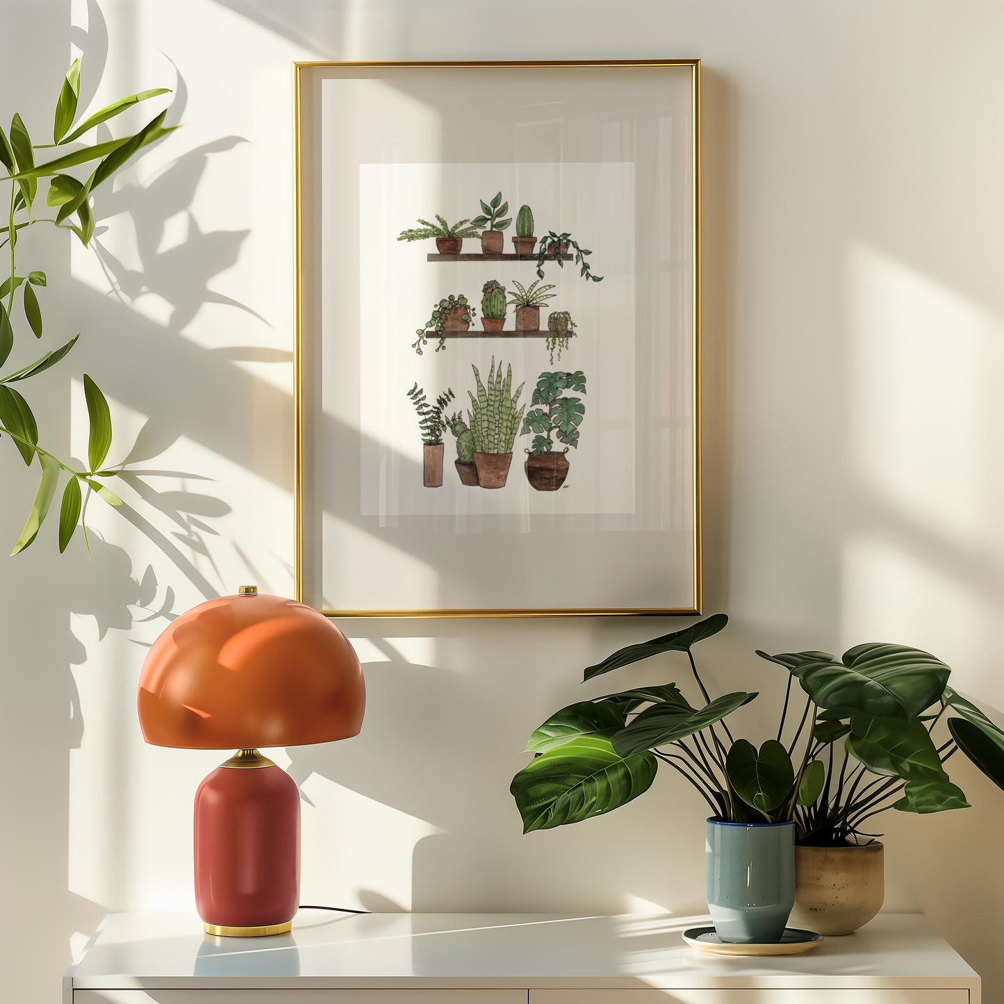 Shelves of Plants Fine Art Print