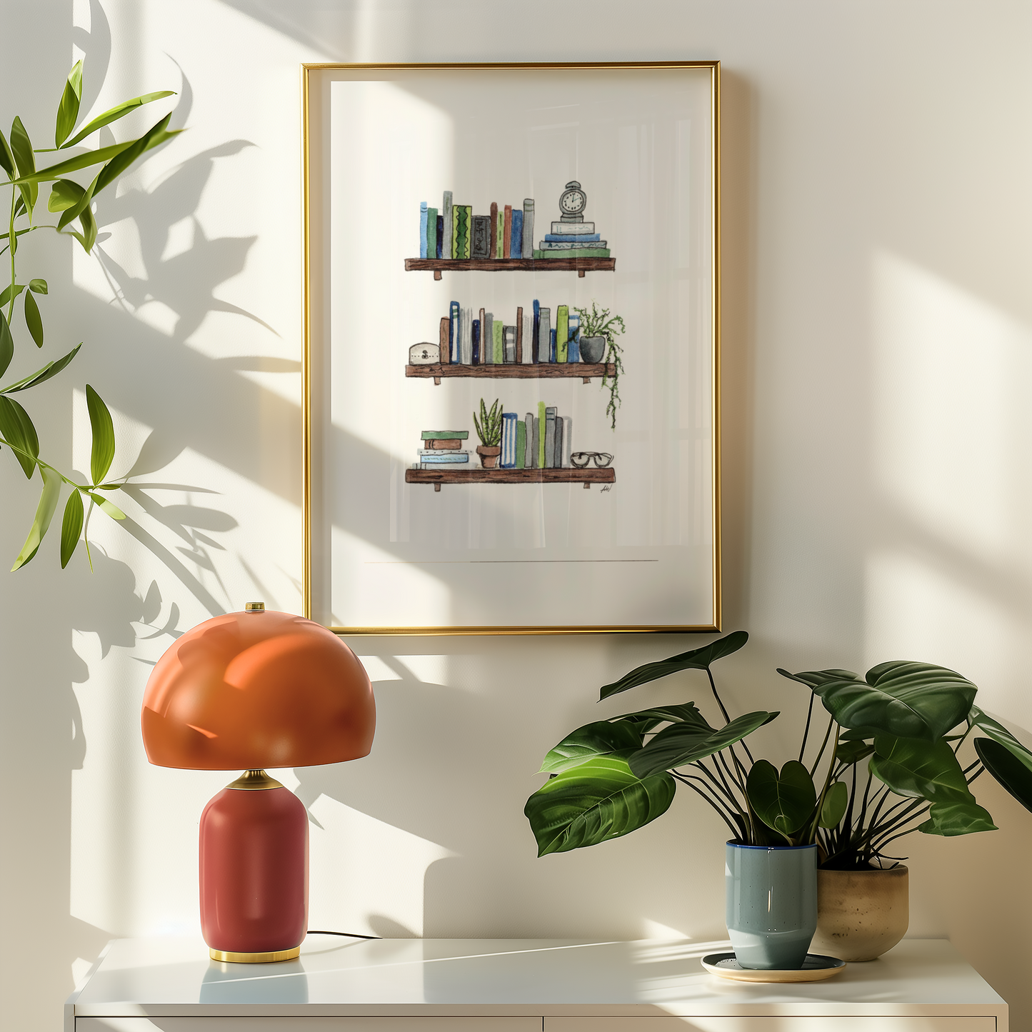 Bookshelves Fine Art Print