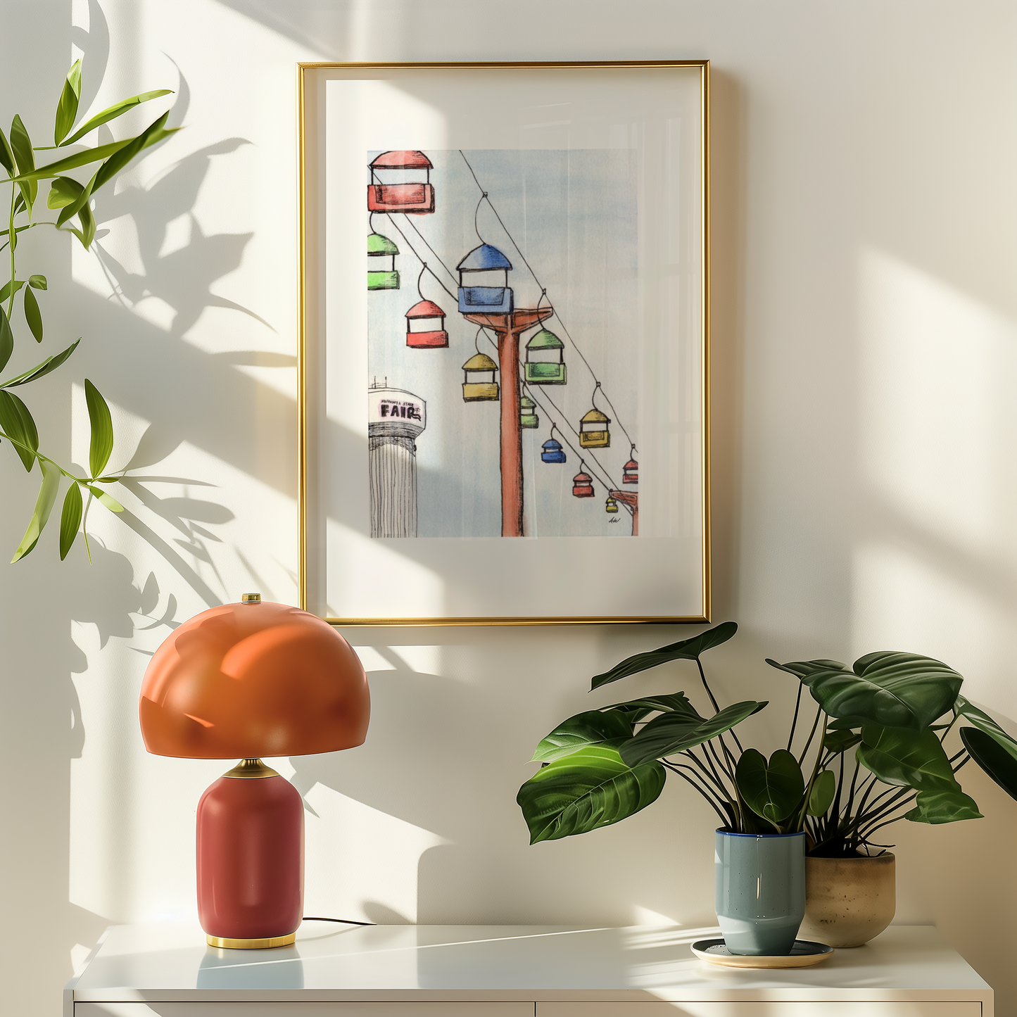 MN State Fair in Pen and Watercolor - Archival Quality Art Print