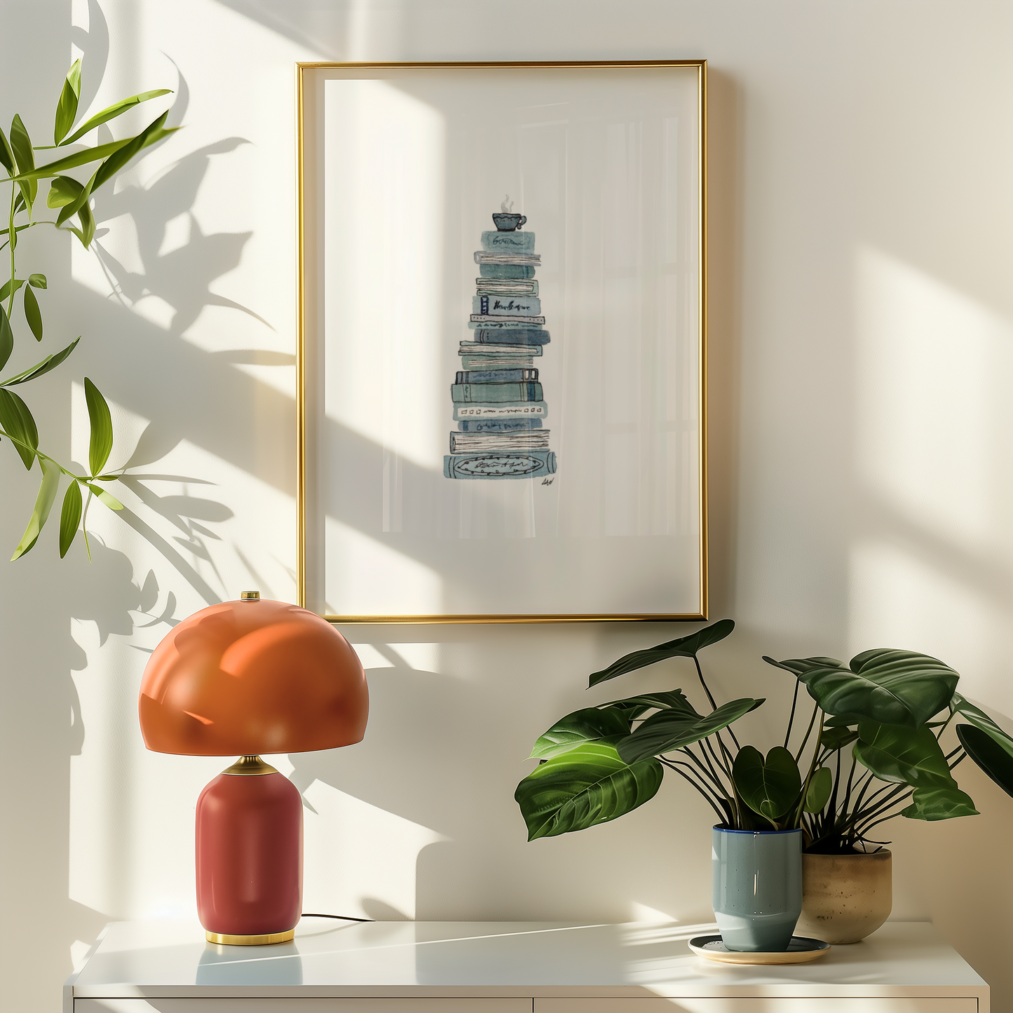 Book Stack Fine Art Print