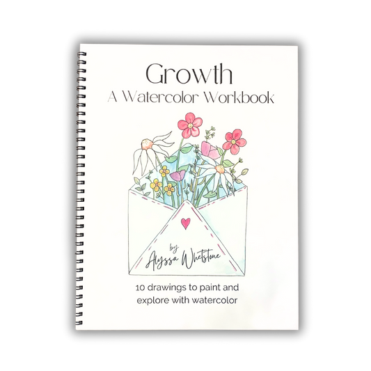 Growth Watercolor Workbook - Video Directions Included