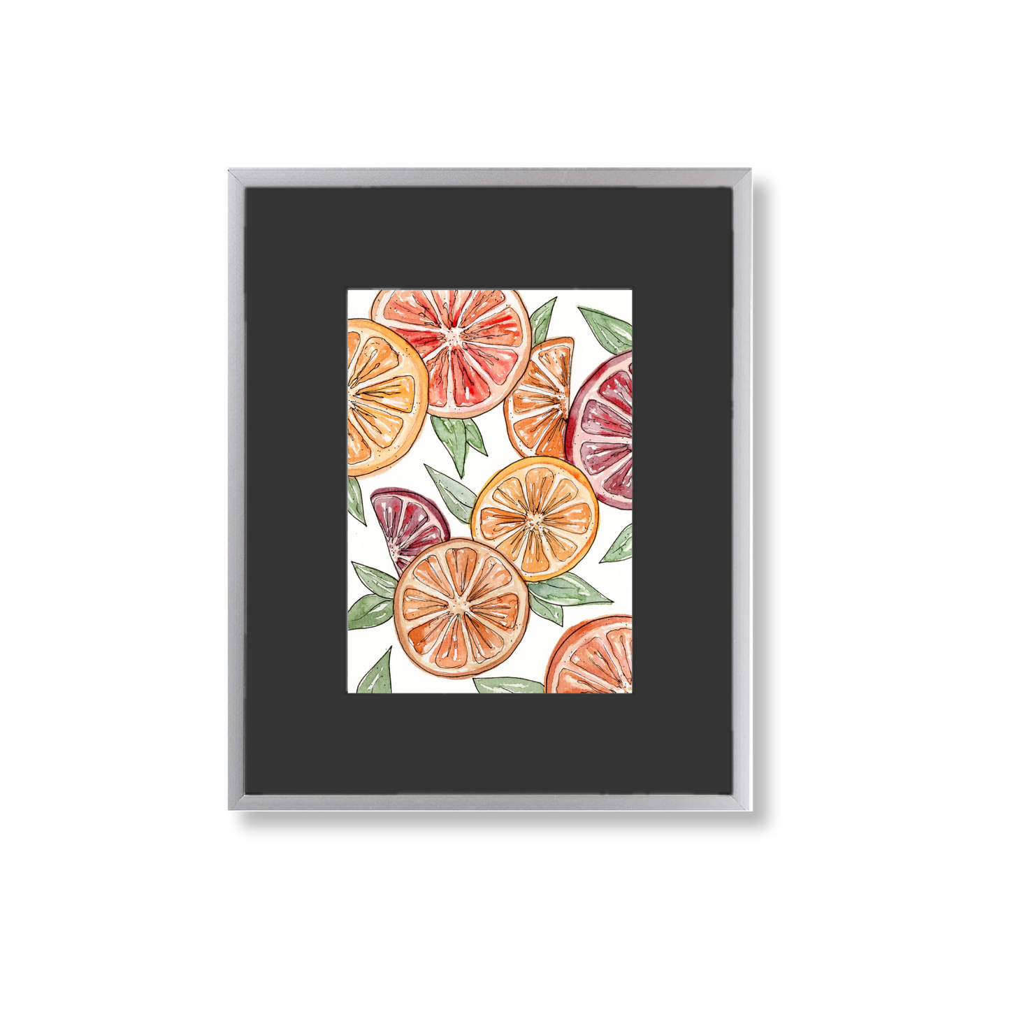 Oranges - Framed Original Watercolor Painting