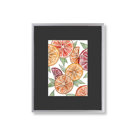 Oranges - Framed Original Watercolor Painting