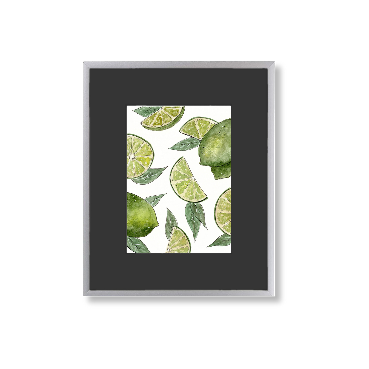 Limes - Framed Original Watercolor Painting