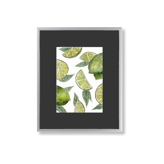 Limes - Framed Original Watercolor Painting