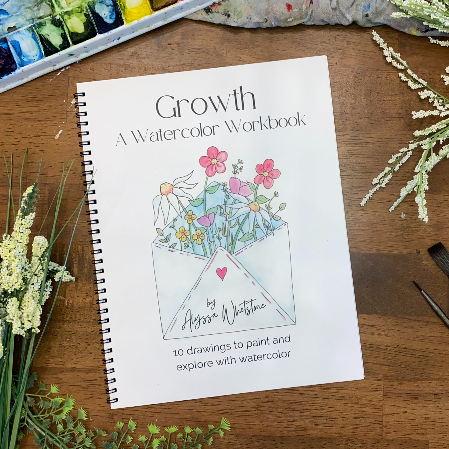 Growth Watercolor Workbook - Video Directions Included