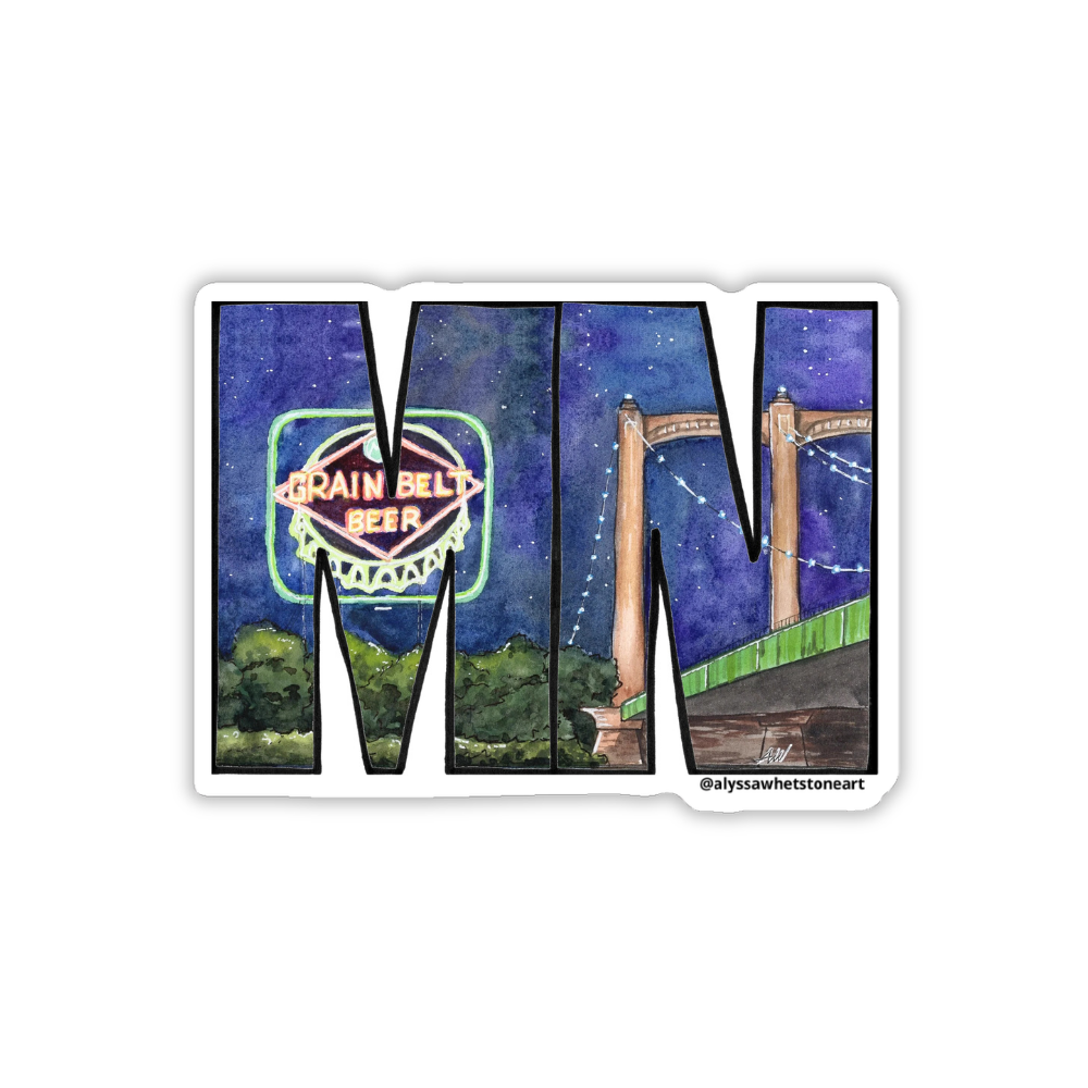 Grain Belt Beer MN - Vinyl Decal Sticker