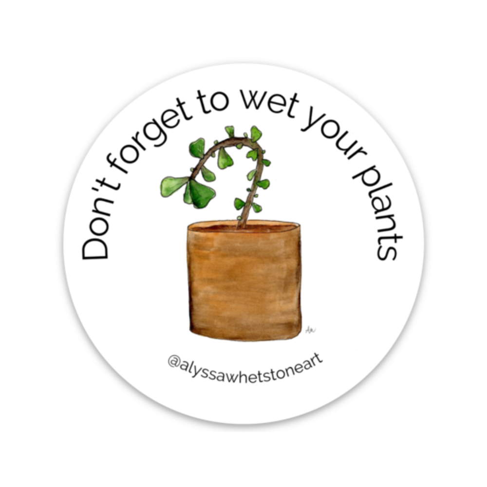Don't Forget to Wet Your Plants Magnet