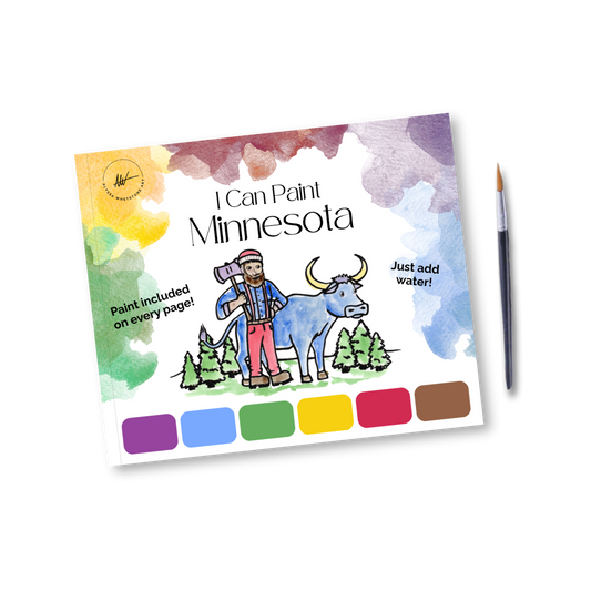 I Can Paint Minnesota - Kids Watercolor Painting Book