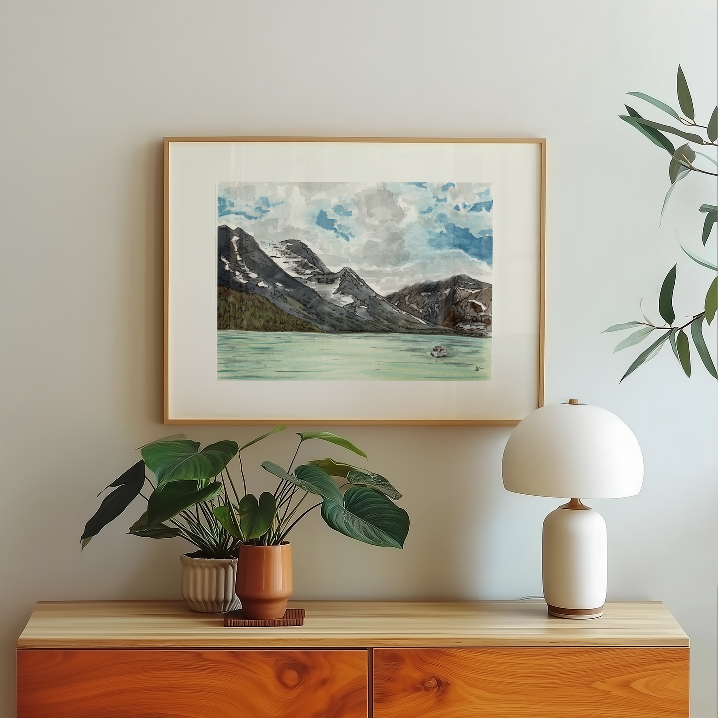 Lake Josephine East Glacier National Park Fine Art Print