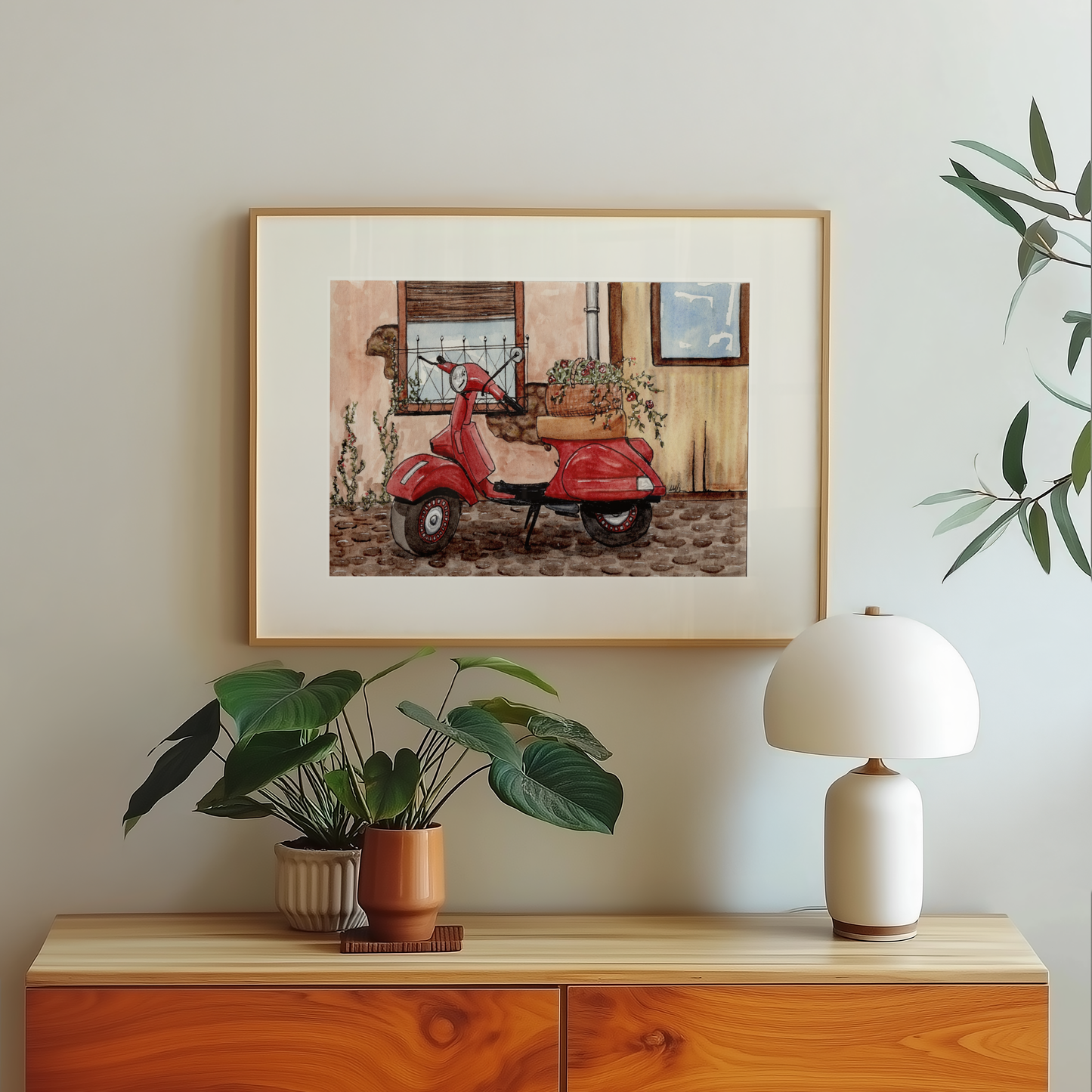 Vespa Scooter Fine Art Print