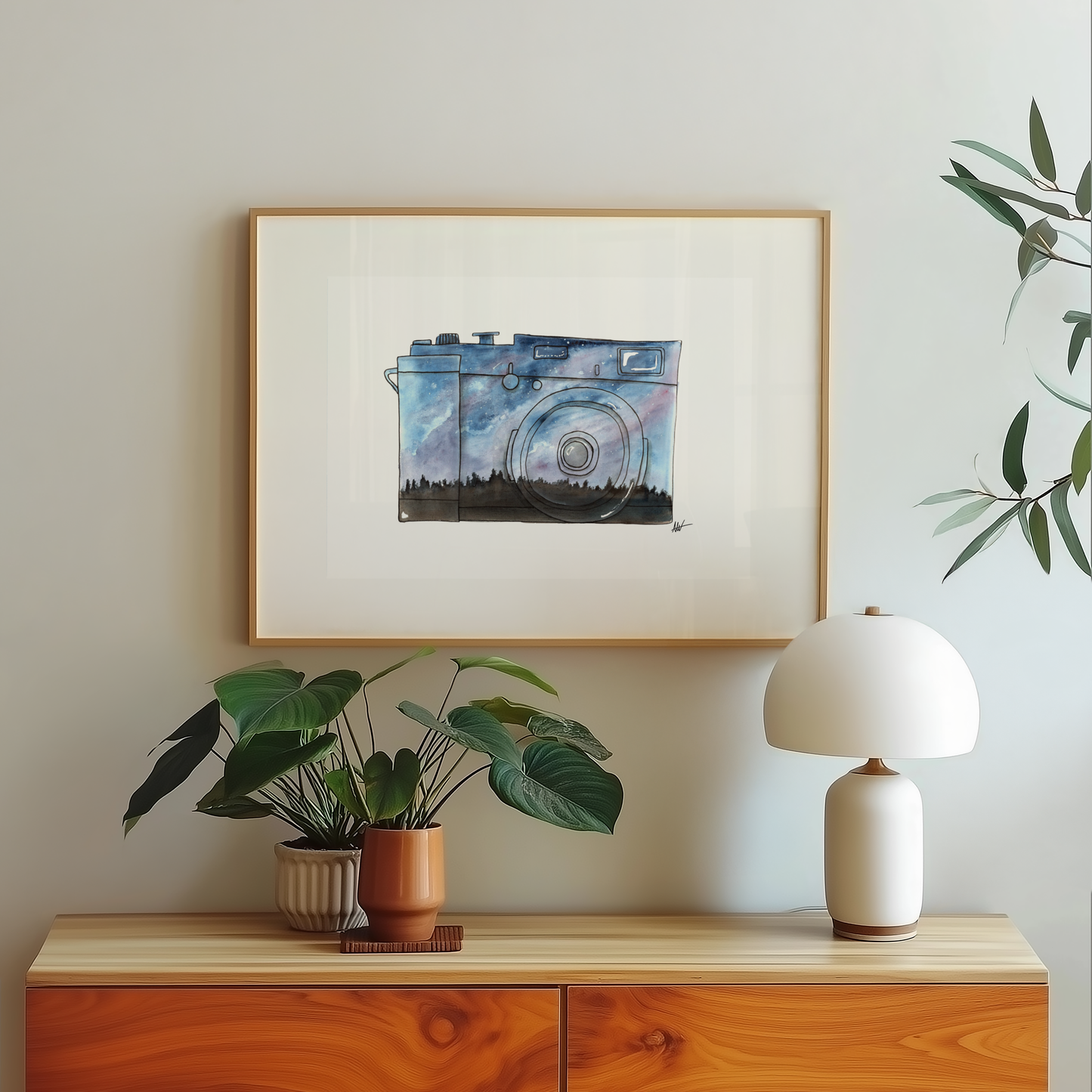 Northern Night Sky Camera Art Print