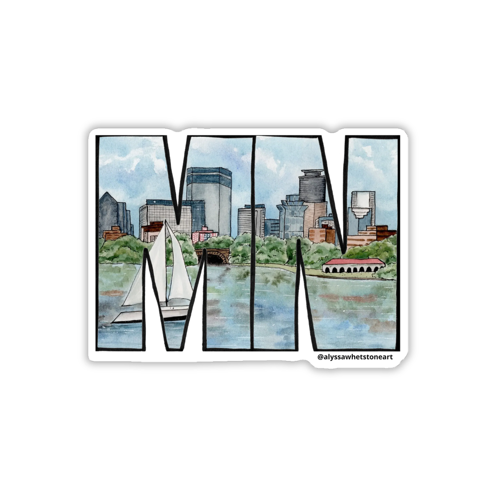 Lake Bde Maka SKa MN - Vinyl Decal Sticker