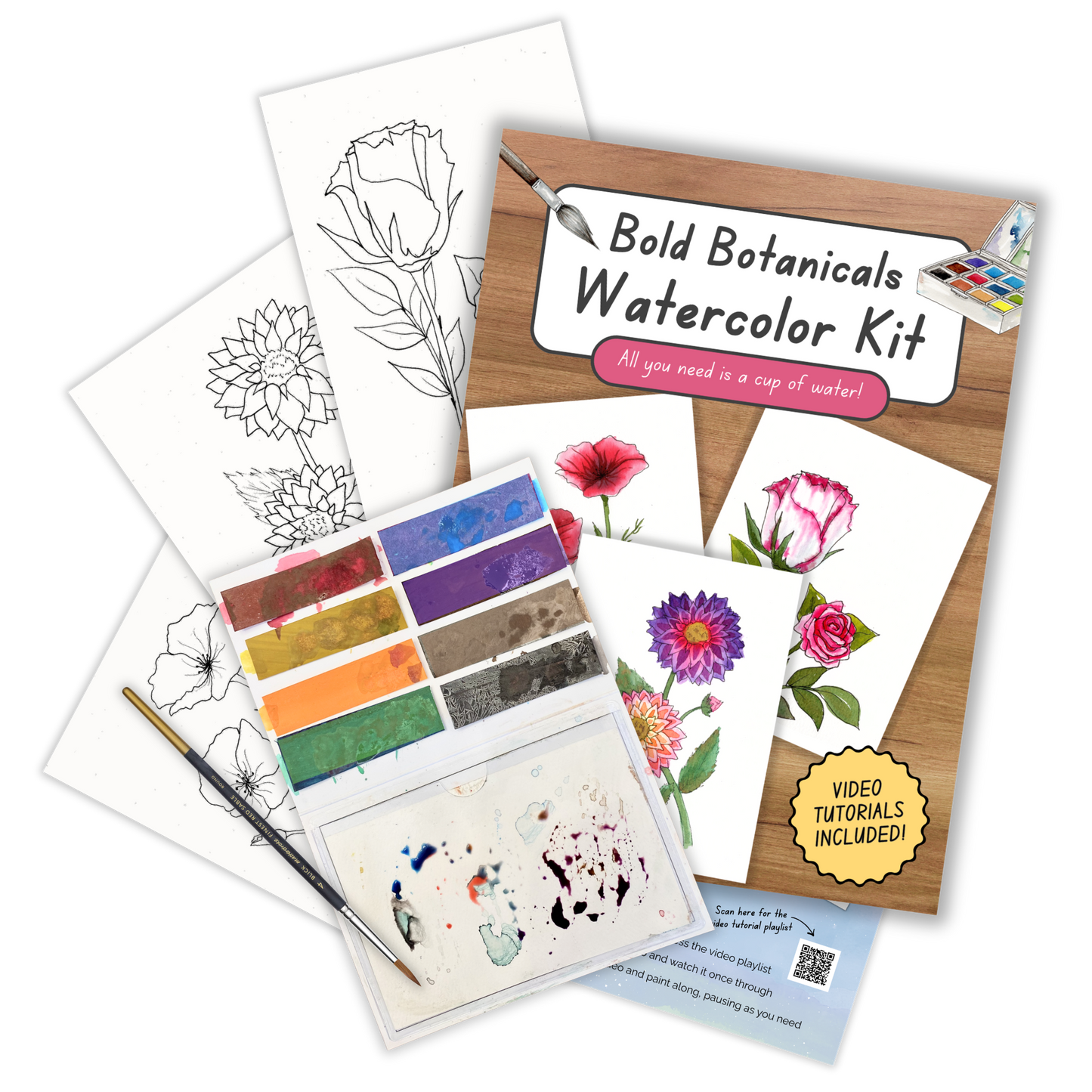 Bold Botanicals Watercolor Kit