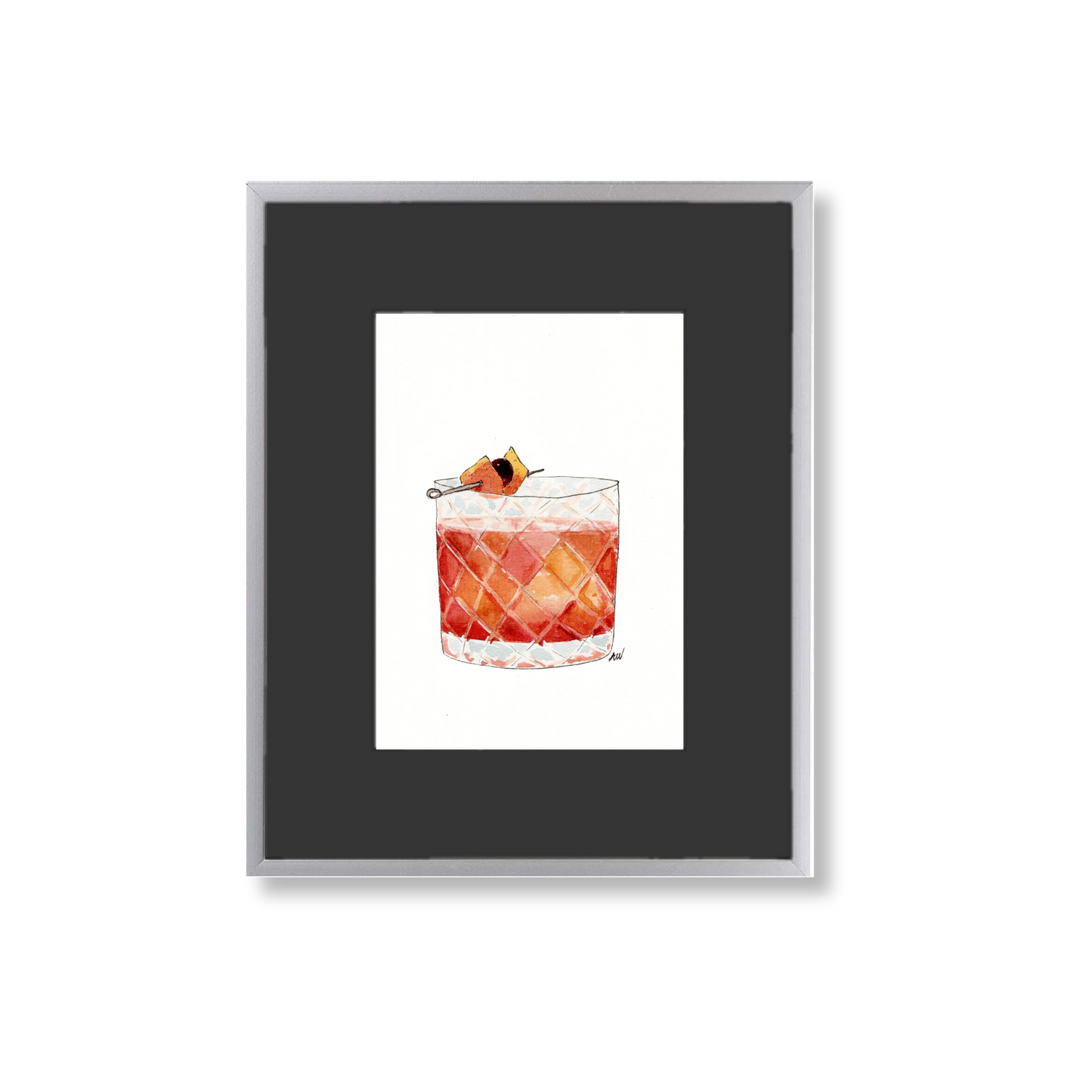 Old Fashioned - Framed Original Watercolor Painting
