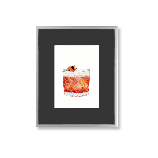 Old Fashioned - Framed Original Watercolor Painting