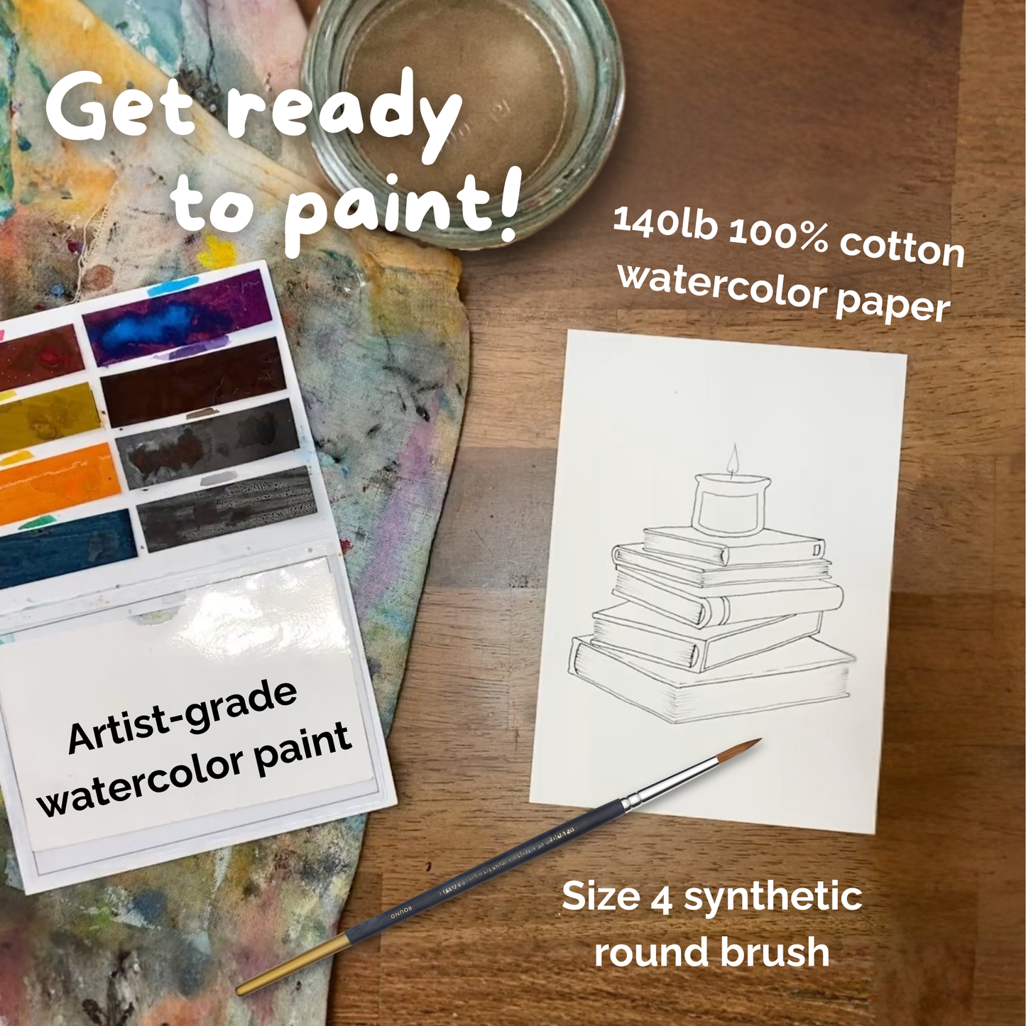 Cozy Reader Watercolor Kit