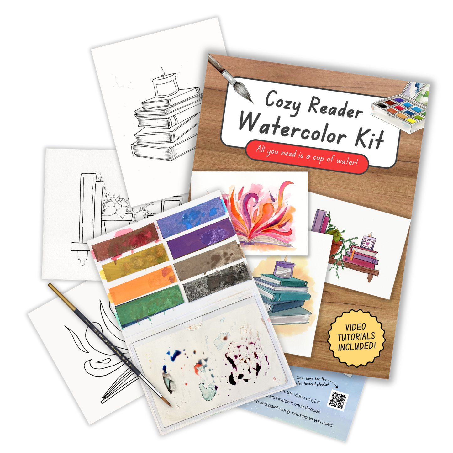 Cozy Reader Watercolor Kit