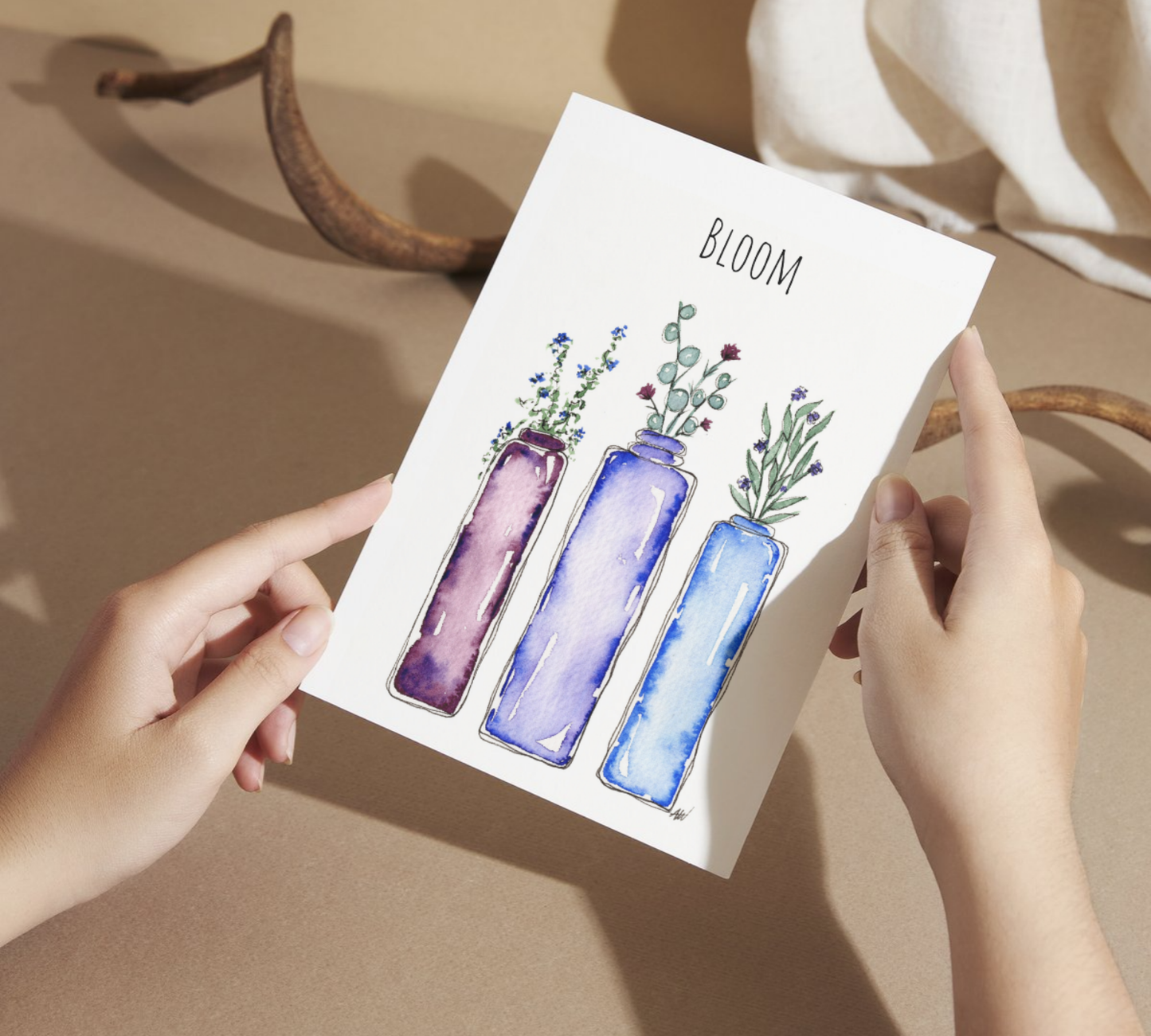 Bloom Watercolor Greeting Card