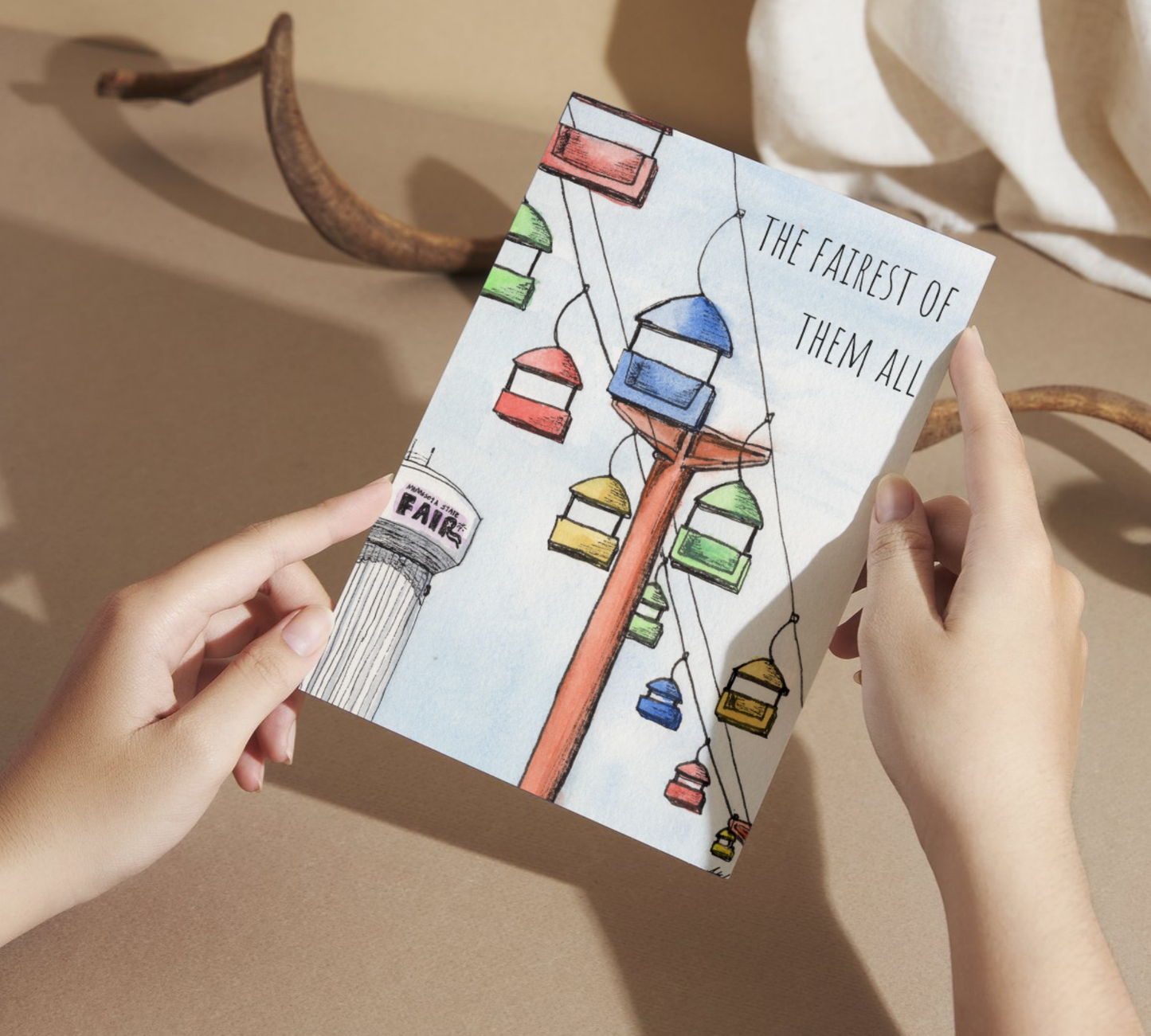 The Fairest of Them All - MN State Fair Watercolor Greeting Card