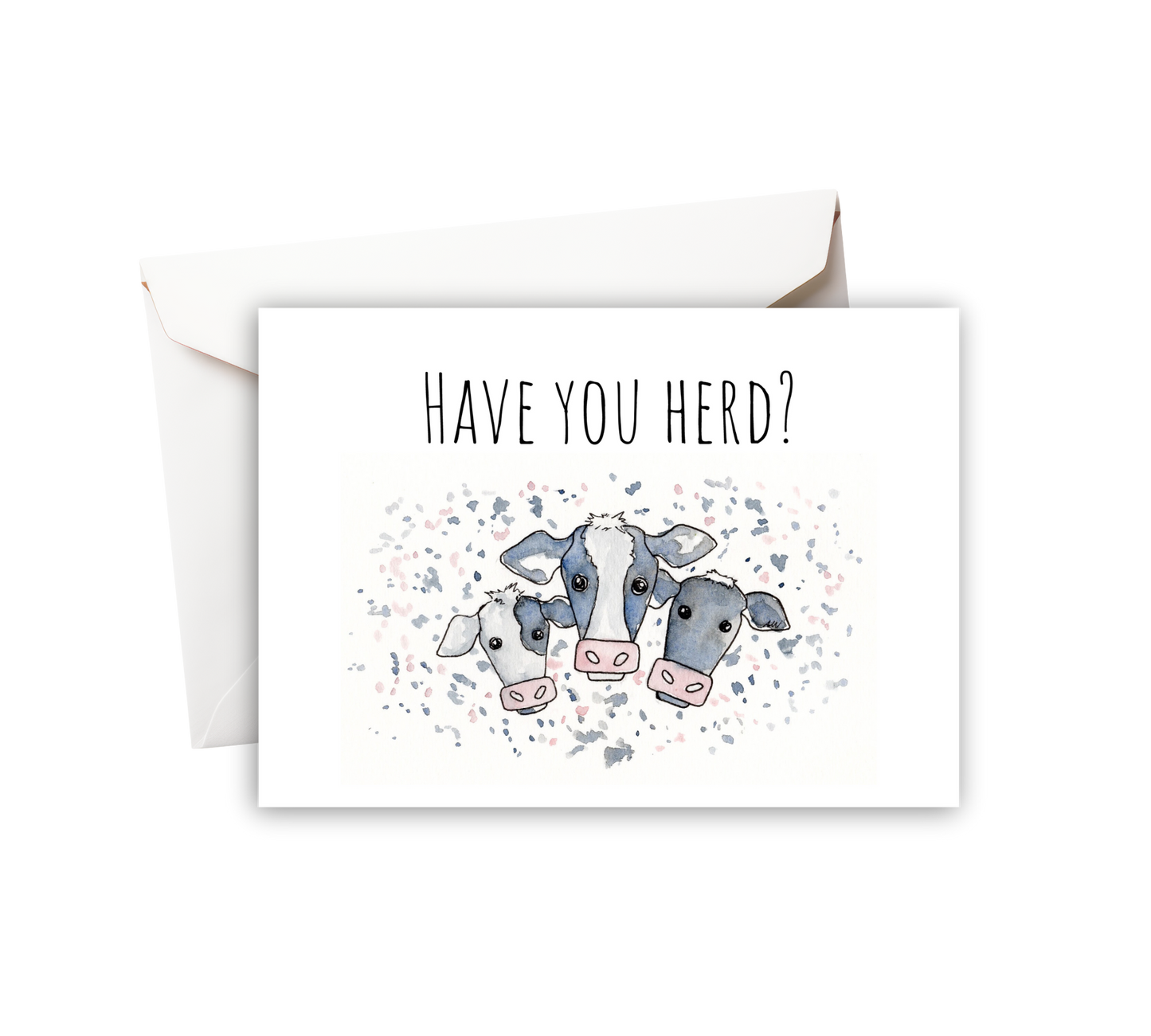 Have you Herd Watercolor Greeting Card