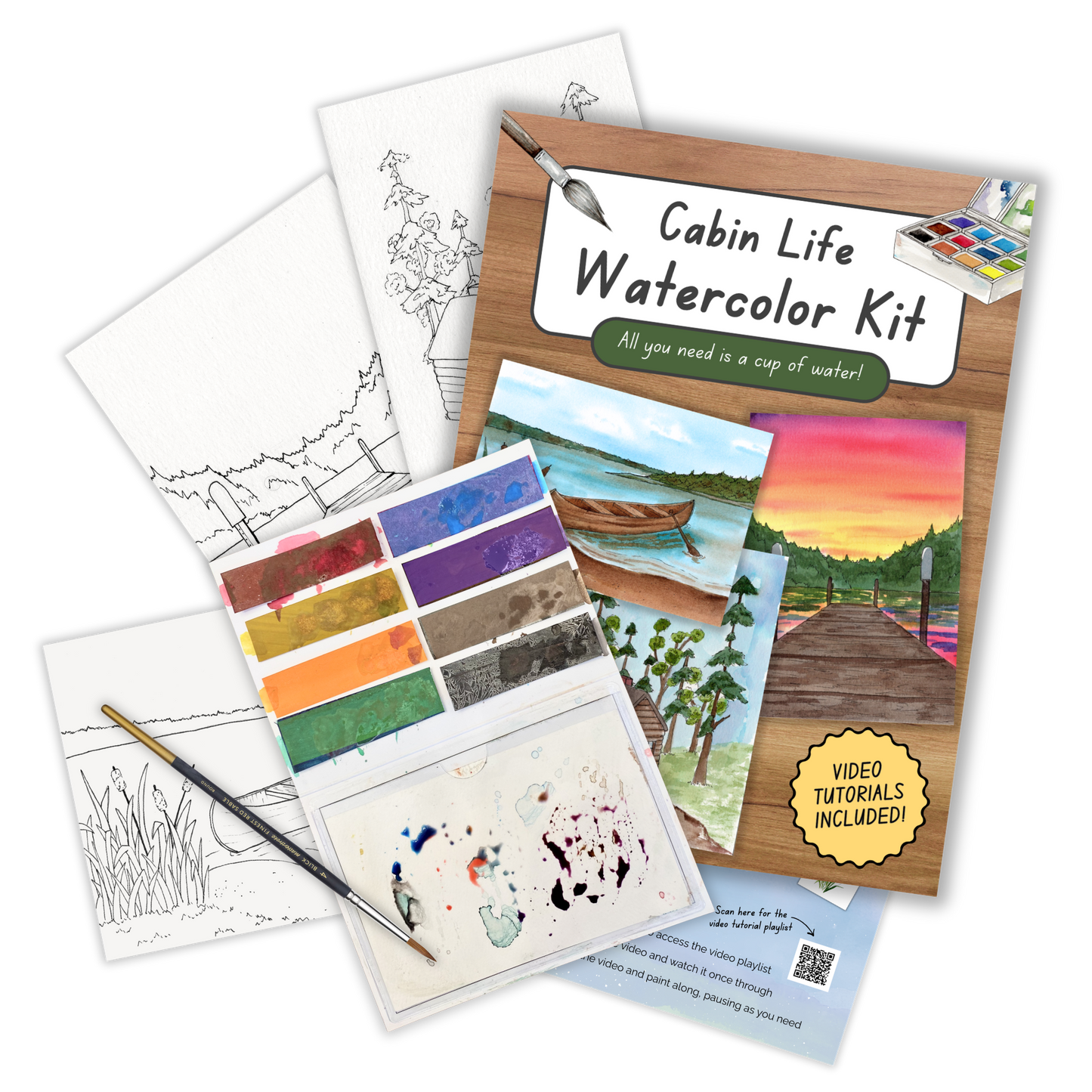 Cabin Life Watercolor Kit