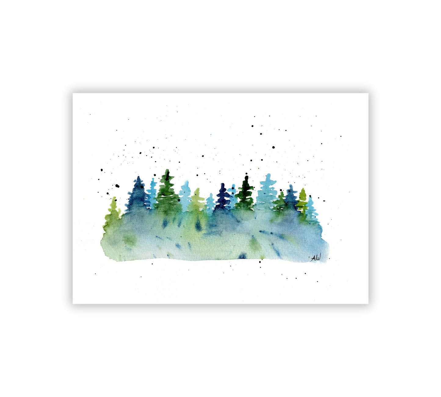 Cool Colored Trees Fine Art Print