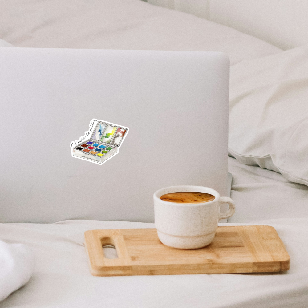 I'd Rather Be Painting - Vinyl Decal Sticker