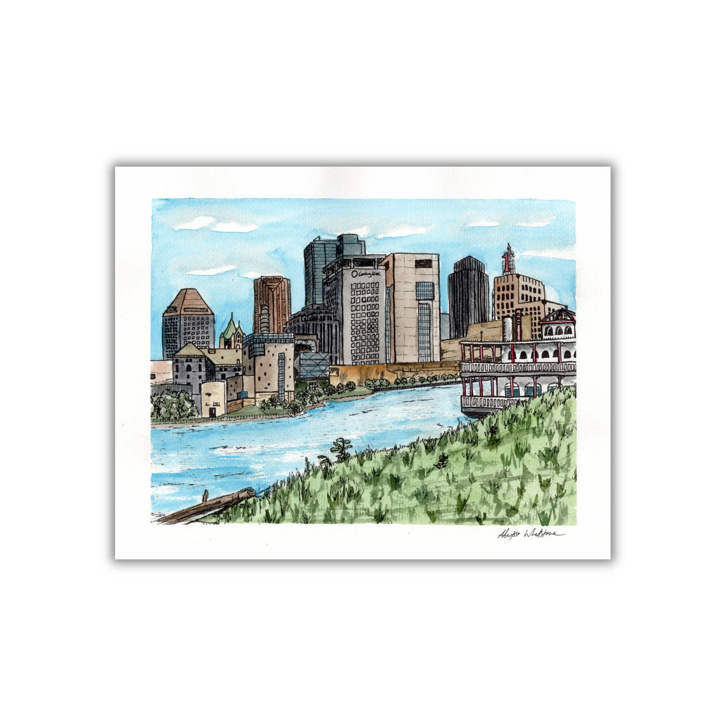 St Paul Skyline Paint Me Page