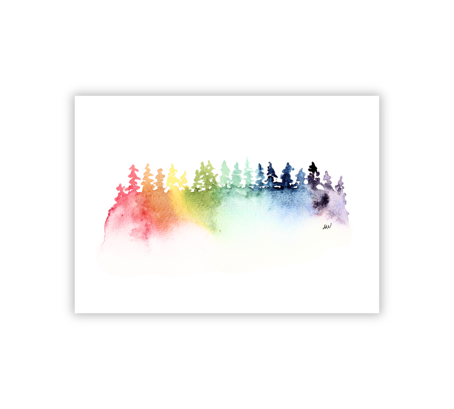 Rainbow Trees Fine Art Print