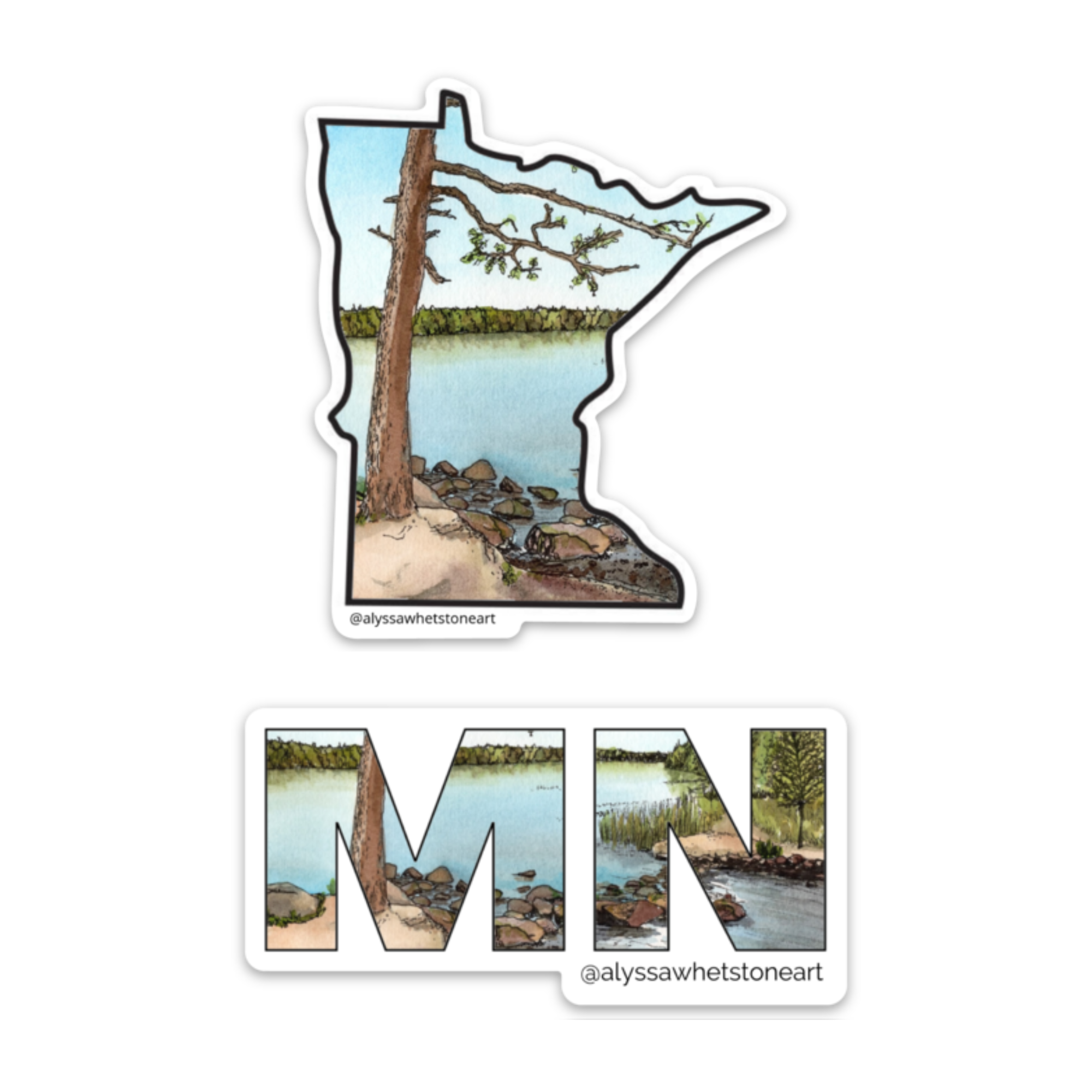 Itasca State Park - Up North Minnesota - Vinyl Decal Sticker ...