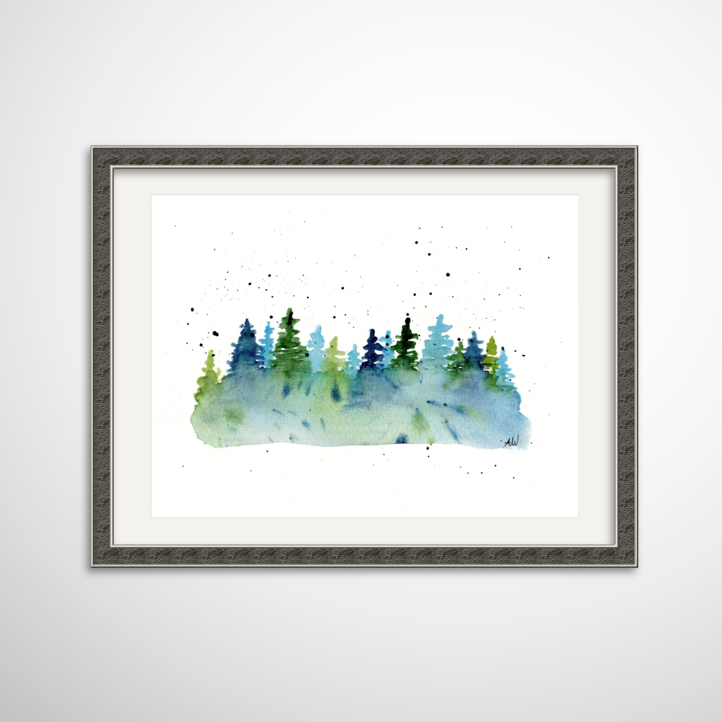 Cool Colored Trees Fine Art Print