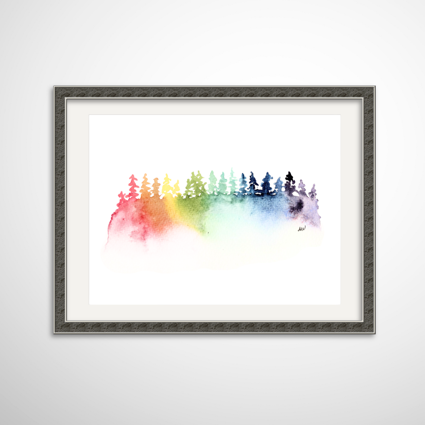 Rainbow Trees Fine Art Print