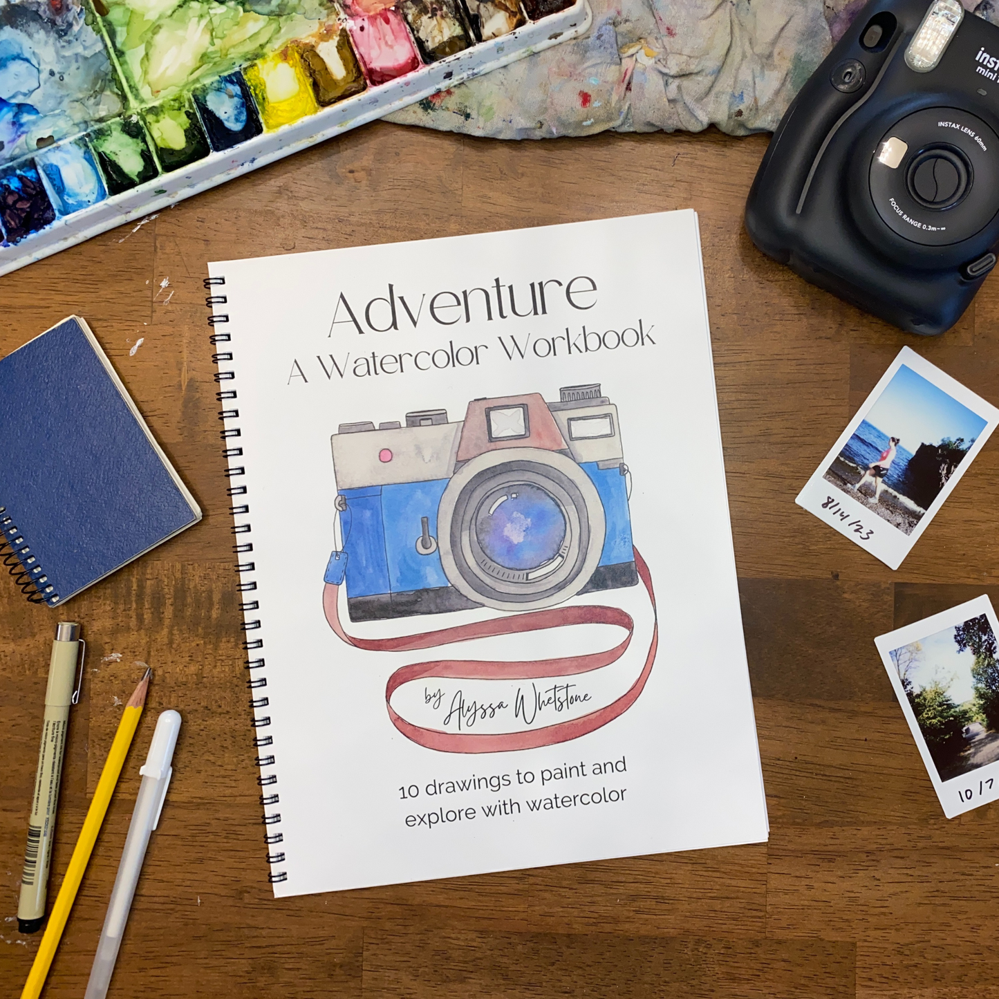 Adventure Watercolor Workbook - Video Directions Included